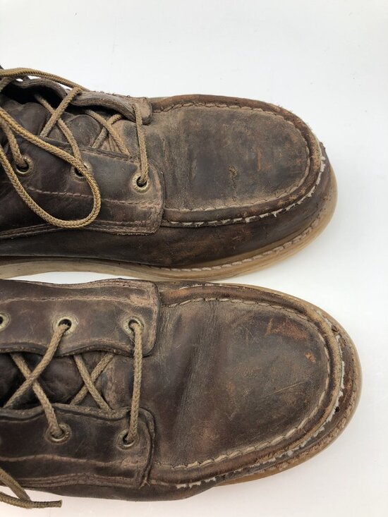 Vintage Red Wing Irish Setter work Boots Size 10 distressed leather main image 4